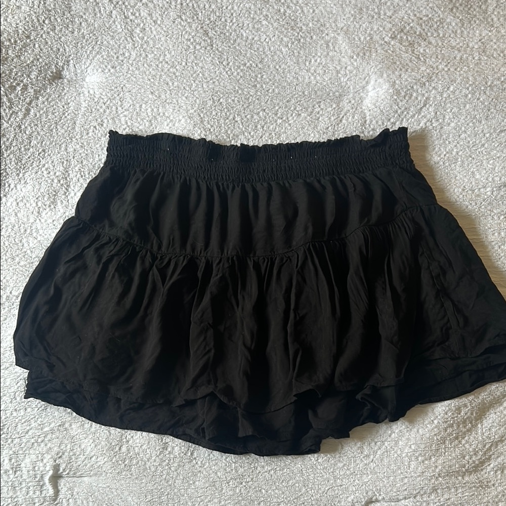 Wild Fable Black ruffle skirt